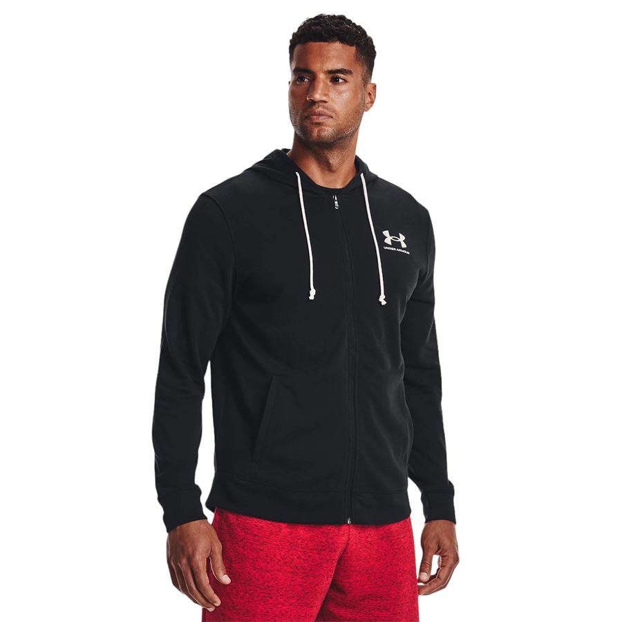 Ua Rival Terry Lc Fz felpa da uomo con cappuccio Under Armour | 13704090001